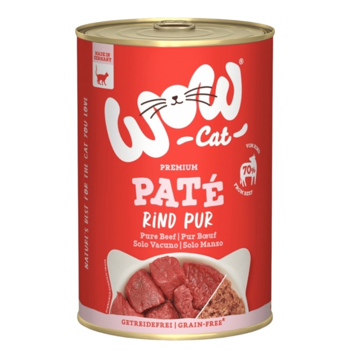 WOW Cat Wołowina 400 g – mokra karma z wołowiną